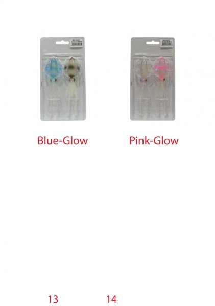 Captain 3524 Soft Squid Deep 13cm Silikon Suni Yem 2'li Set Pink-Glow