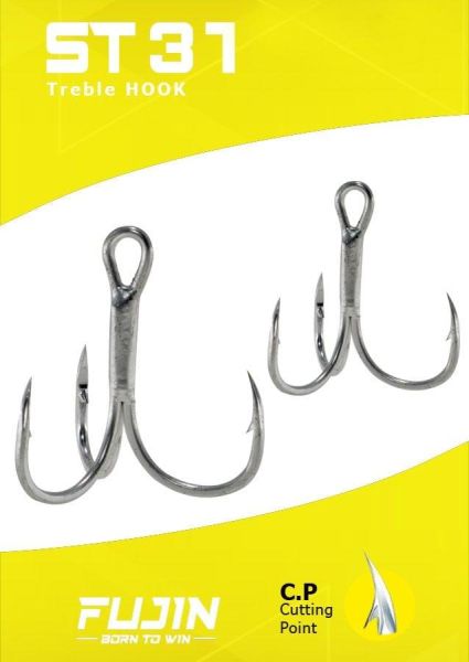 Fujin ST31 Üçlü Maket Balık Kancası Nickel 