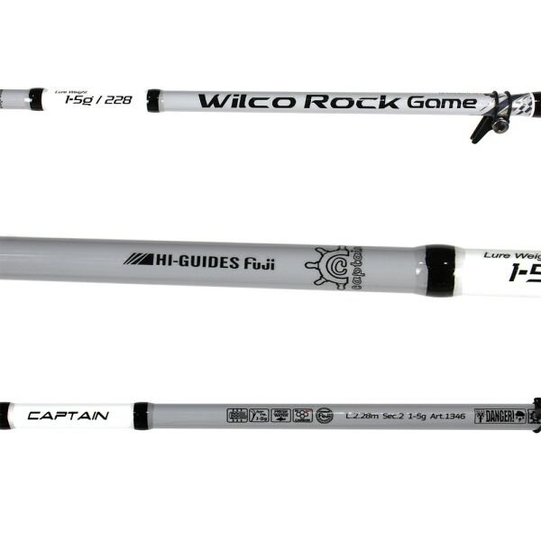 Captain 1346 Wilco Rock Game Fuji 228cm 2 Parça LRF Kamışı 1-5gr Atar