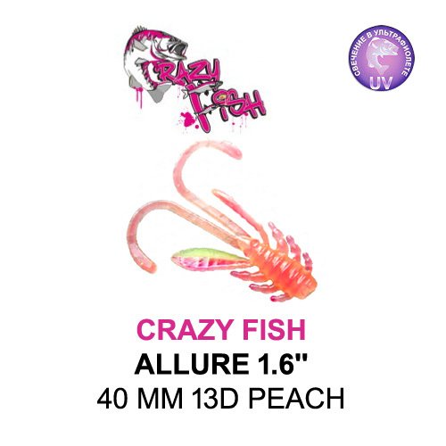 CRAZY FISH ALLURE 40 MM COLOR: 13D PEACH