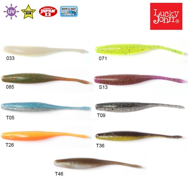 Lucky John Hama Stick 3.5'' (8.89 cm) 9P Silikon Yem T26