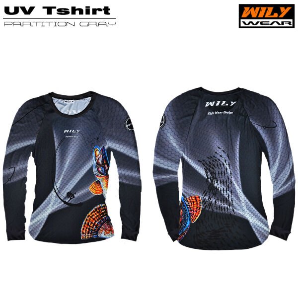 Wily Wear UV T-Shirt Partition Gray M