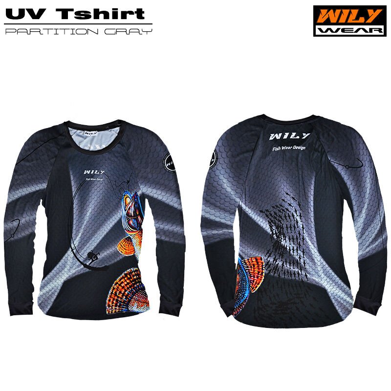 Wily Wear UV T-Shirt Partition Gray XL