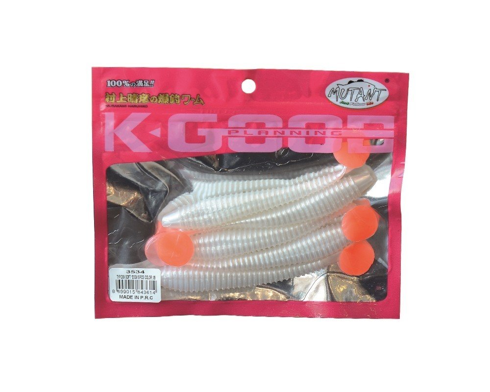 Mutant 3534 Typoon Soft 12cm Levrek Silikonu 5'li Paket Suni Yem 09