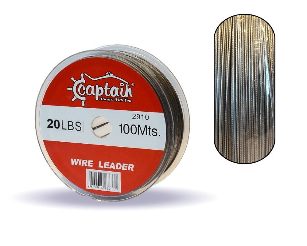 Captain Çelik Tel 100mt Steel Wire Leader 20 lbs