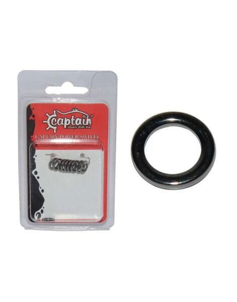 Captain 5148 Jig Halkası İnox 10lu Paket Black Nikel