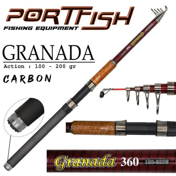 Portfish Granada Tele Kamışı 100-200 gr