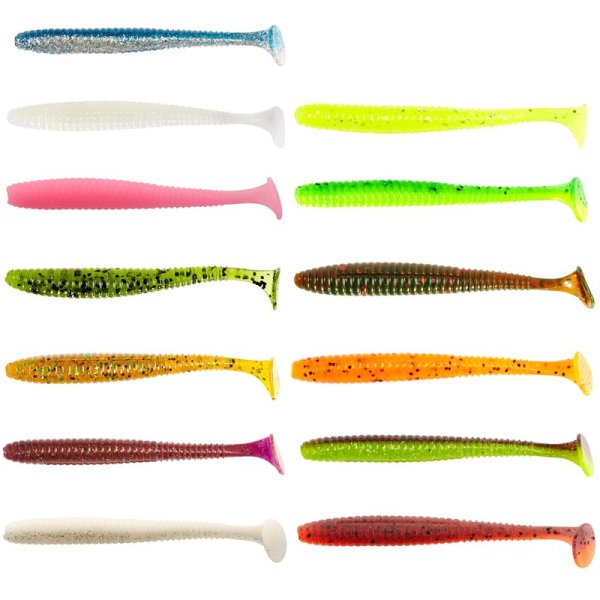 Lucky John S-Shad Tail 3.8'' (9.65 cm) 5P Silikon Yem PA29