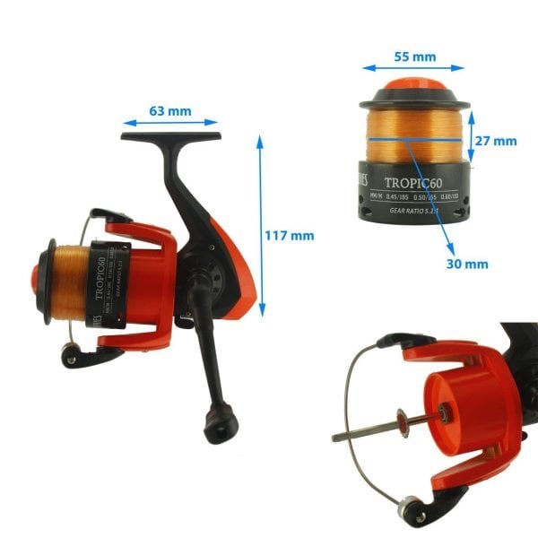 Tropic 60 2 Bilyalı Grafit Kafa Makine Turuncu
