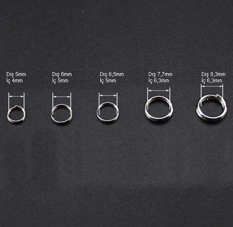 Captain 5163 Kaşık Halkası 250li Mix Kutu Nikel