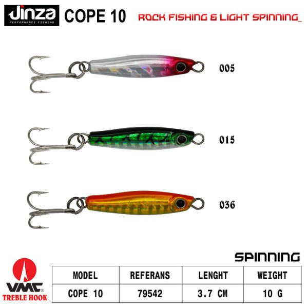 Jinza Cope 10 gr Baby Jig 37 mm 36