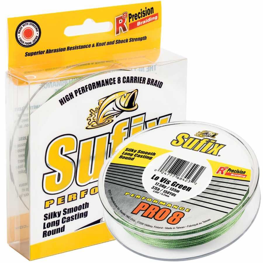 Sufix Performance Pro8 İp Misina LO VIS GREEN - 0.10MM - 275MT - 6.5KG