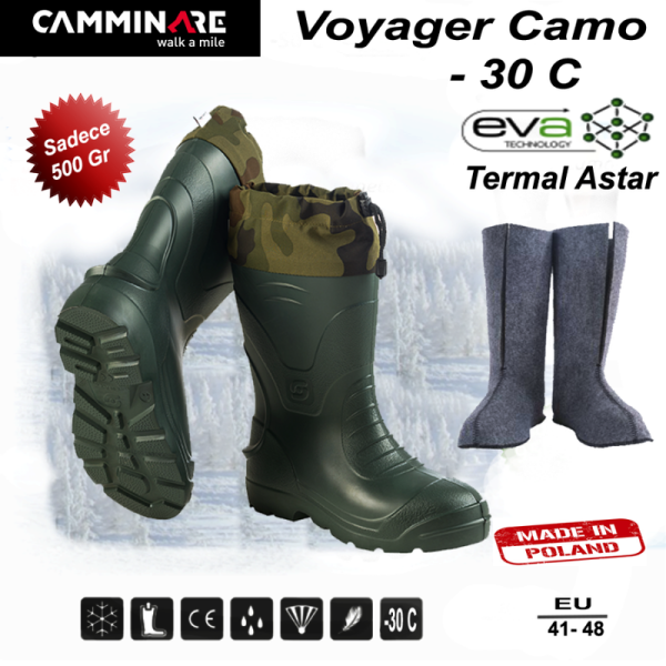 Camminare Voyager Camo EVA Çizme (-30°C) 42