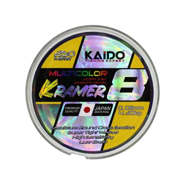 Kramer Japan 8X Braid 250 Mt Multi Color 0,16 MM