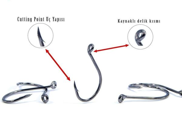 Fujin Cut SSW Delikli Kaynaklı Çapraz Octopus Kancası 
