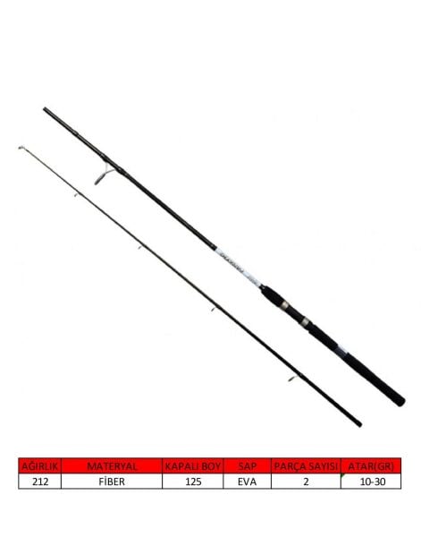 Captain 1458 Fanatic Spin 2 Parça Spin Kamış 10-30gr Atar Standart - 270 CM