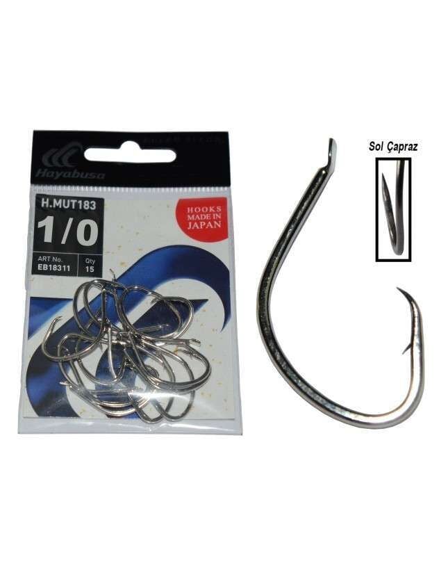 Hayabusa HMUT 183 Circle Dövme Olta İğnesi 15li Paket Nikel