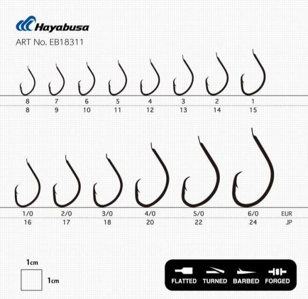 Hayabusa HMUT 183 Circle Dövme Olta İğnesi 15li Paket Nikel