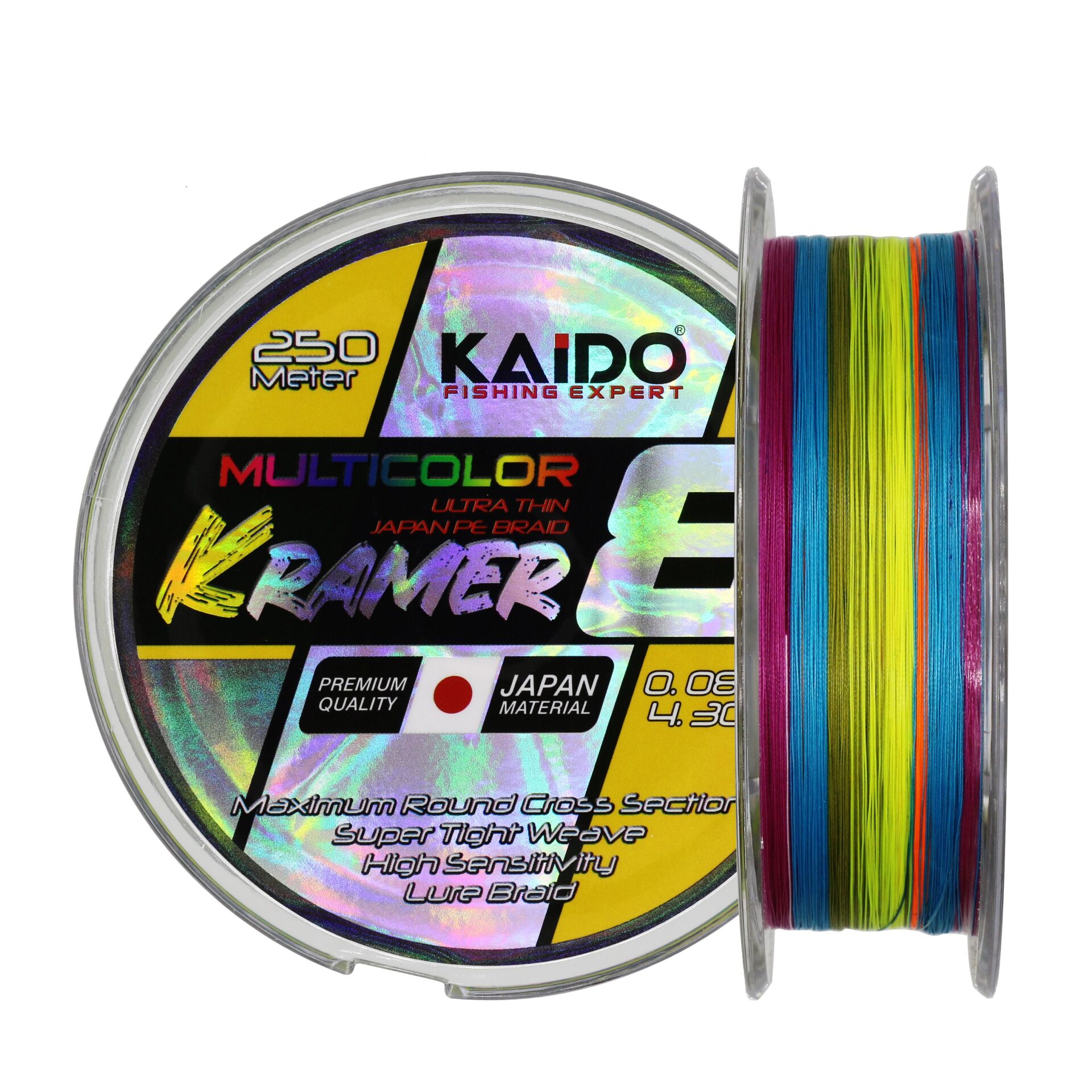 Kramer Japan 8X Braid 250 Mt Multi Color 0,28 MM