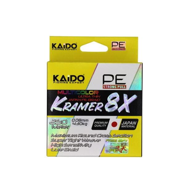 Kramer Japan 8X Braid 250 Mt Multi Color 0,28 MM