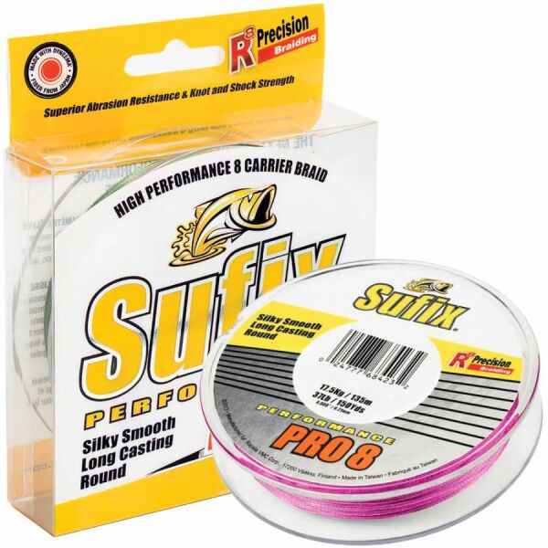 Sufix Performance Pro8 İp Misina Pink - 0.18MM - 135MT - 13.5KG