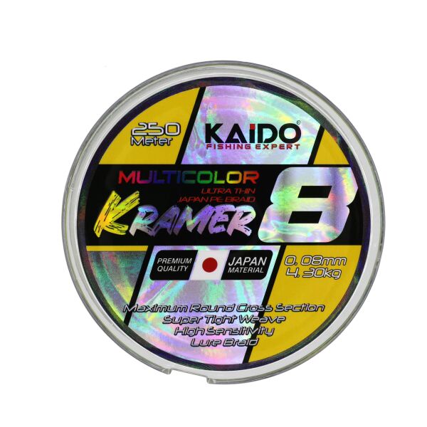 Kramer Japan 8X Braid 250 Mt Multi Color 0,35 MM