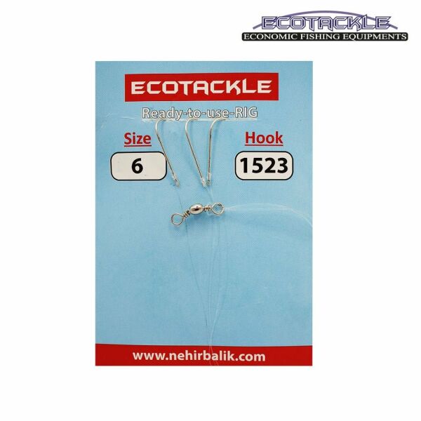 Ecotackle Fırdöndülü Yemli Takım 1523 3 İğne 100P 9