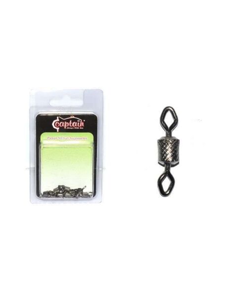 Captain 5005 Elmas Gözlü Fırdöndü 10lu Paket Black Nikel