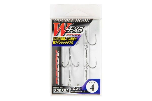 Decoy W-F35 Double Hook İkili Maket Balık İğnesi 