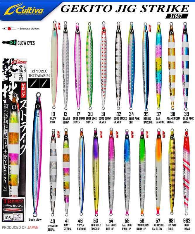 Cultiva 31987 GEKITO JIG STRIKE 17cm 105 gr 31