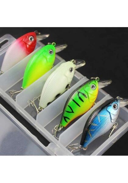 Captain 3398 Lure SET 5cm Floating 5li Maket Balık Seti