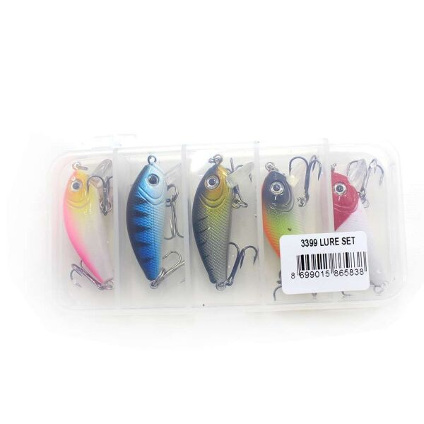 Captain 3399 Lure SET 45cm Floating 5li Maket Balık Seti