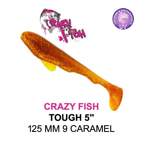 CRAZY FISH TOUGH 5 / 125 MM / COLOR: 9 CARAMEL
