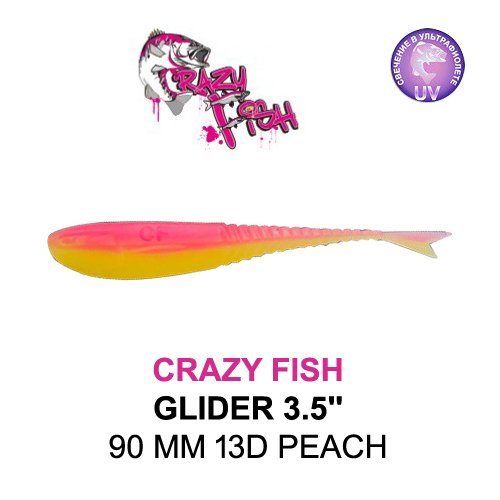 CRAZY FISH GLIDER 90 MM COLOR: 13D PEACH