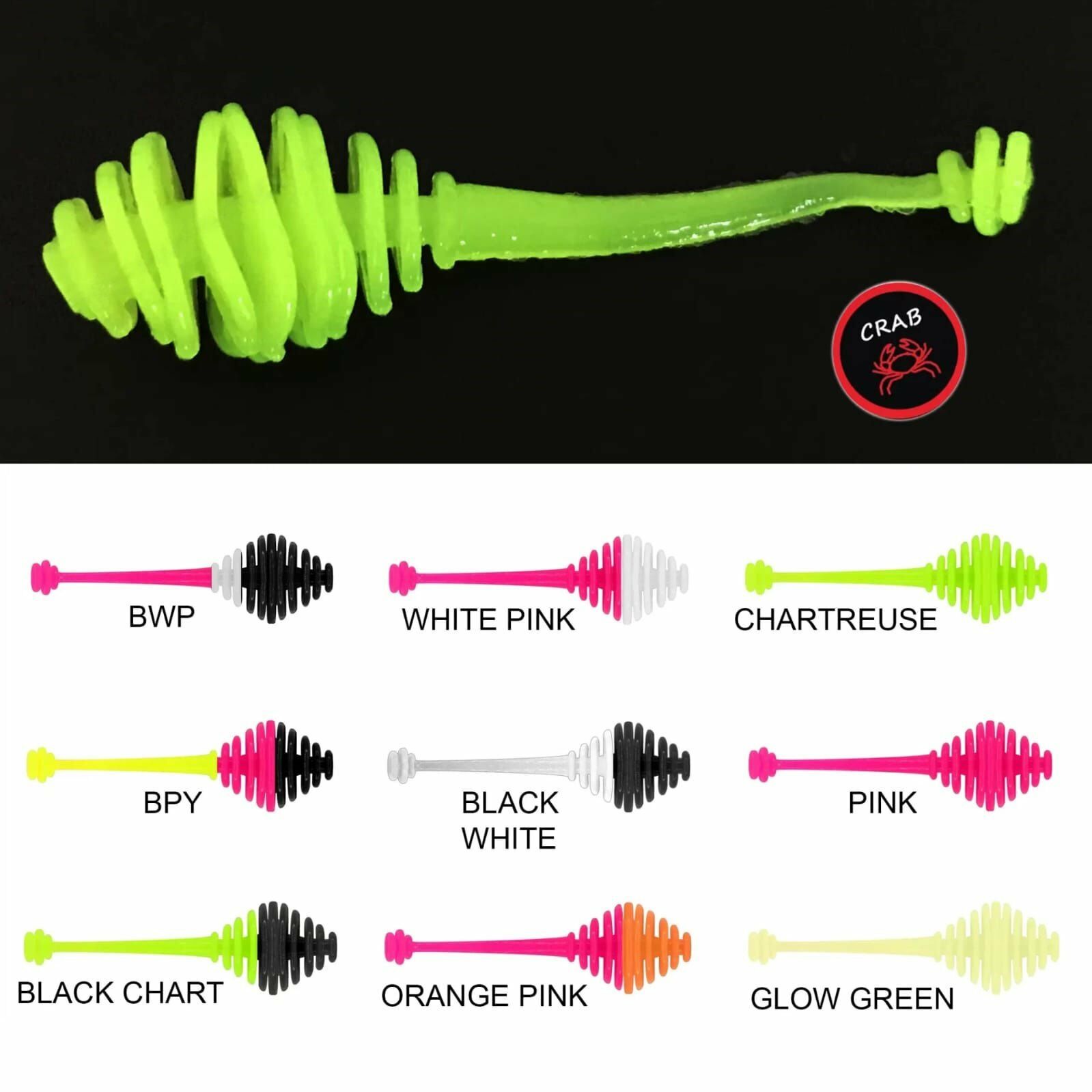 Ringo Tail 50 mm Crab Lrf Silikonu 01-Glow Green