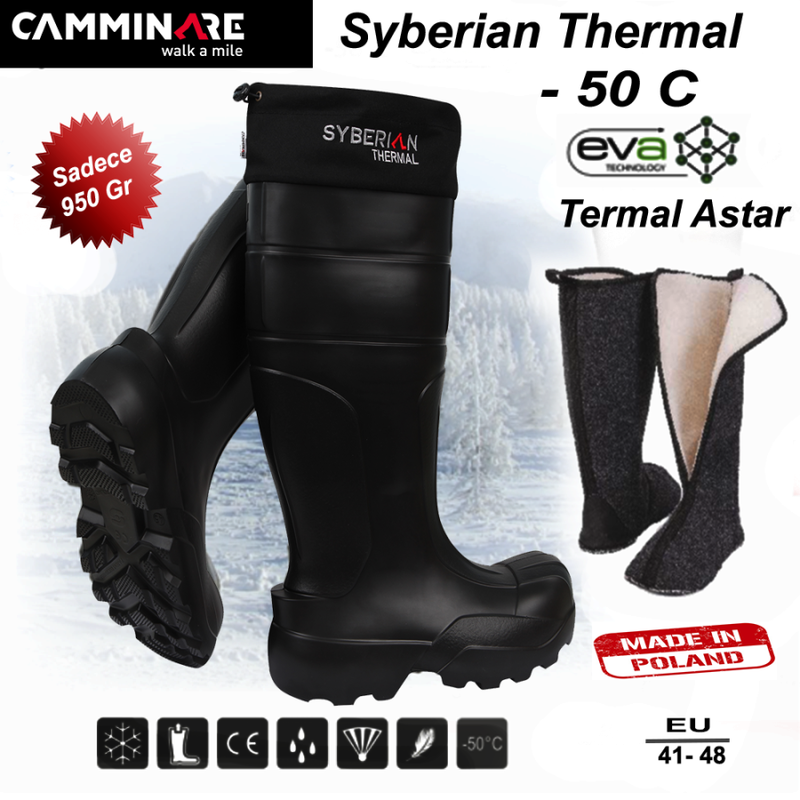 Camminare Syberian Thermal Eva Çizme (-50°C) 45