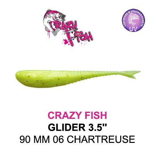 CRAZY FISH GLIDER 90 MM COLOR: 06 CHARTREUSE
