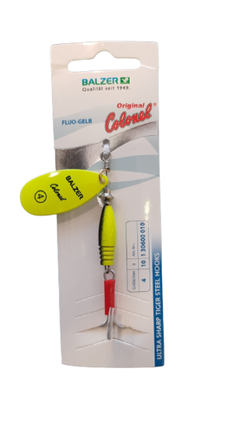 Balzer 13060 Colonel Classic Fluo Uzun Gövde Alabalık Kaşığı 10 gr