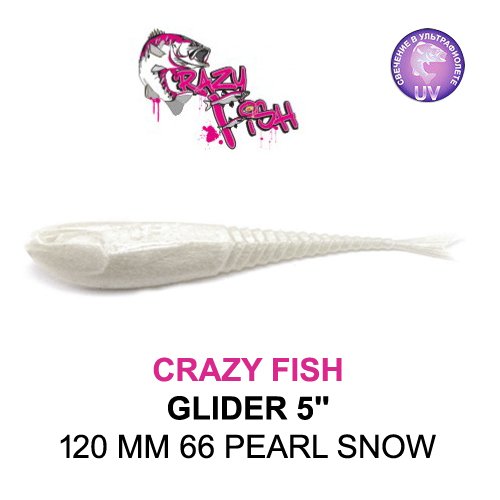 CRAZY FISH GLIDER 120 MM COLOR: 66 PEARL SNOW