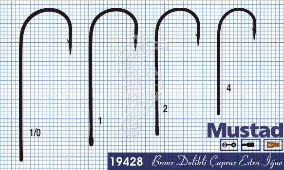 Mustad Olta İğnesi 19428 100lü Standart - NO:2