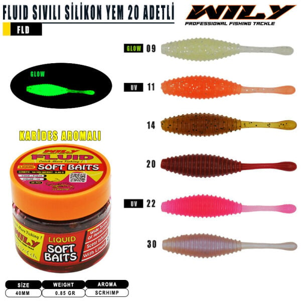 Wily Fluid Sıvılı Silikon  40 mm 20 Adetli