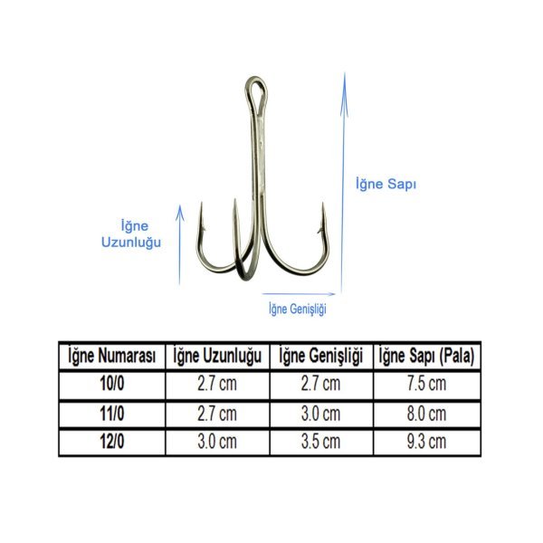 Marlin 3551 Ps Çarpma İğne 11/0