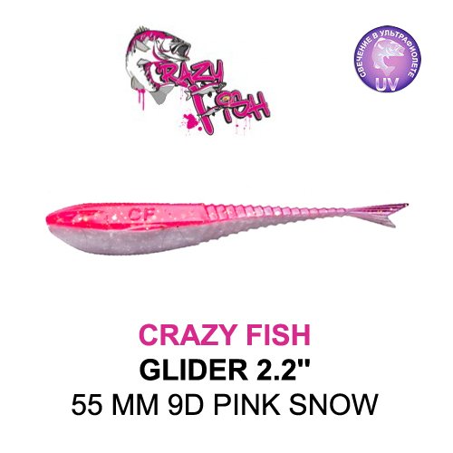 CRAZY FISH GLIDER 2.2'' / 55 MM / COLOR: 9D PINK SNOW