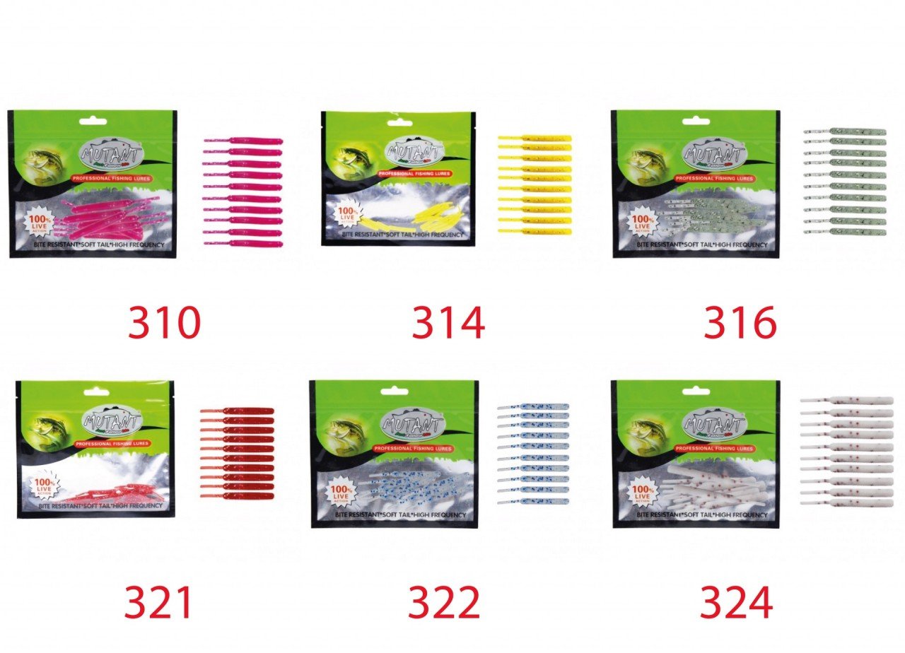 Mutant 3513 Serpentine 5cm Aromalı LRF Silikon Suni Yem 10'lu Paket 310
