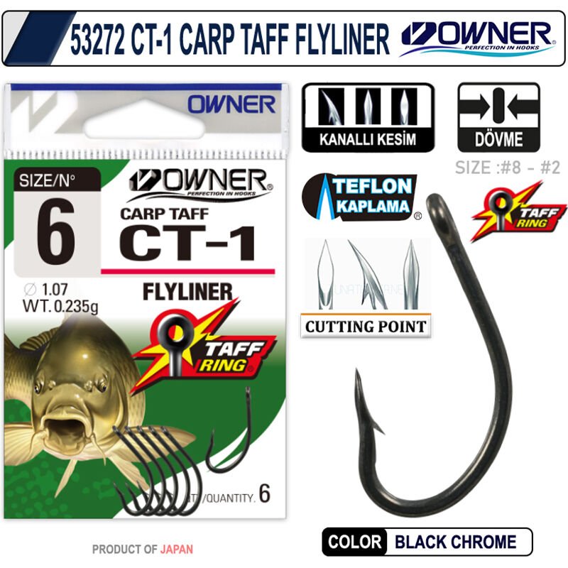 OWNER 53272 CT-1 CARP TAFF FLYLINER 4