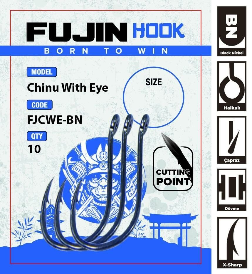 Fujin Chinu With Eye Delikli Çapraz Olta Kancası 