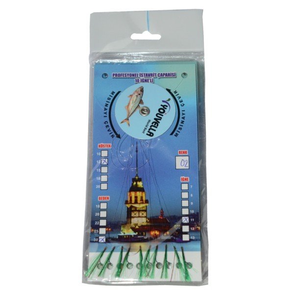 Youvella 7574 İstavrit Çaparisi 10 İğne Kolay Açılan 0.15x0.25mm 02
