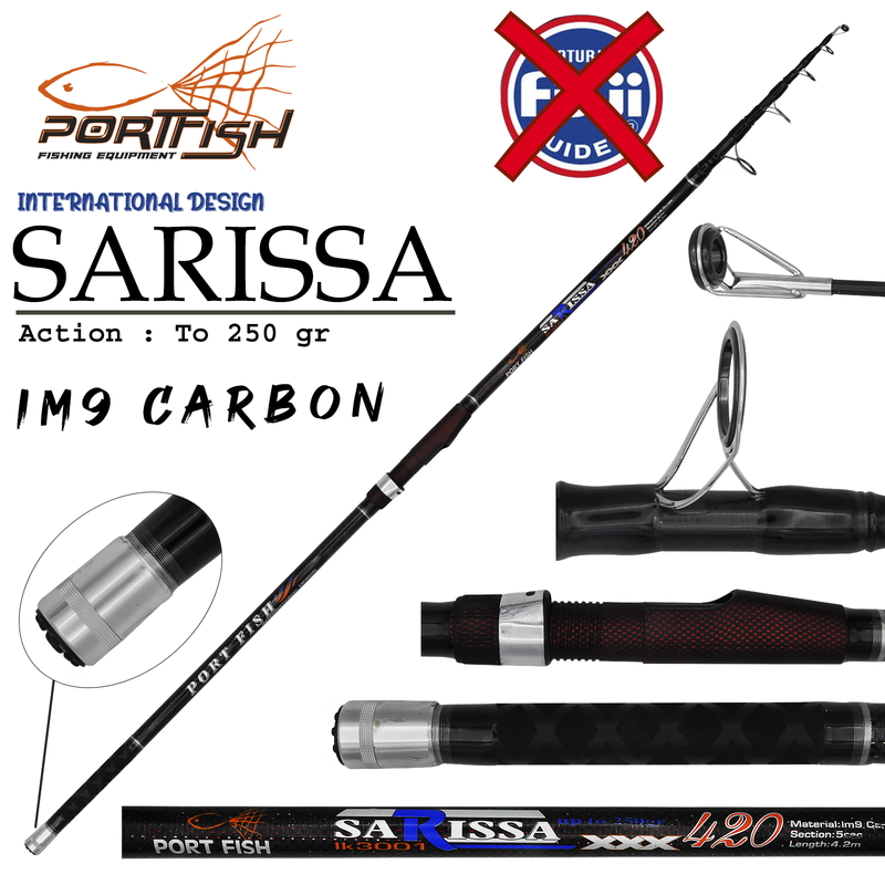 Portfish Sarissa Surf Carbon Olta Kamışı 450 cm 250 gr