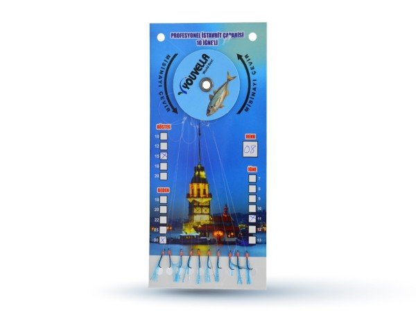 Youvella 7574 İstavrit Çaparisi 10 İğne Kolay Açılan 0.15x0.25mm 08