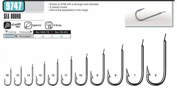 Vmc 9747PS (PERMA STEEL) Düz Perma Steel Kalın Paraketa İğnesi 8